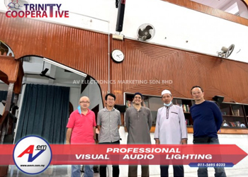 AVEM, Triple Two Production & AJK Masjid memberi sistem PA terunggul kepada Masjid Jamek Seri Petaling